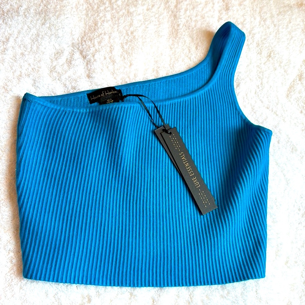NWT Revolve House of Harlow 1960 Julie Tank top size, small blue teal